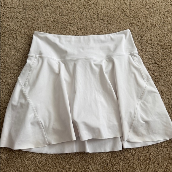 Athleta White Mini Skirt - Picture 1 of 9